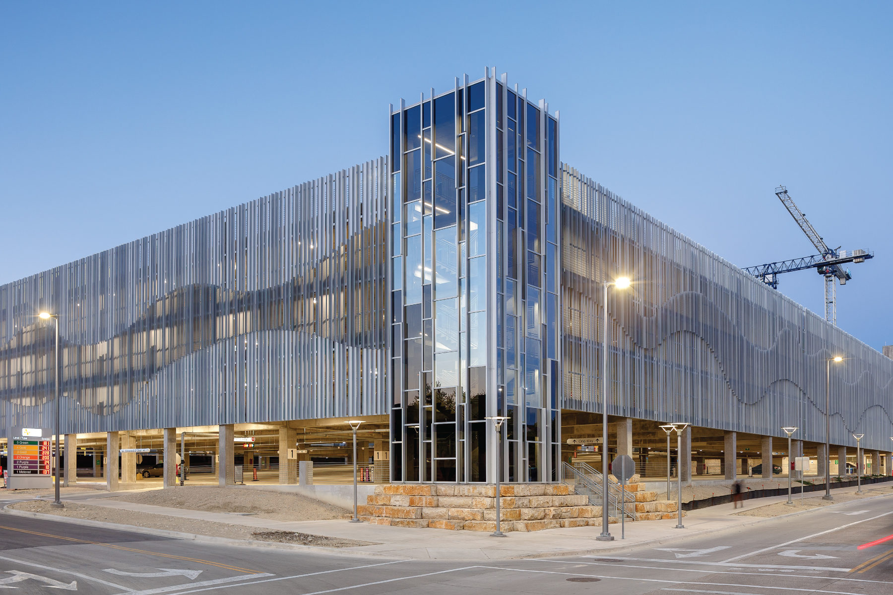 UT Dallas Parking Structure Parking Structure Garage Screen KSC, Inc.